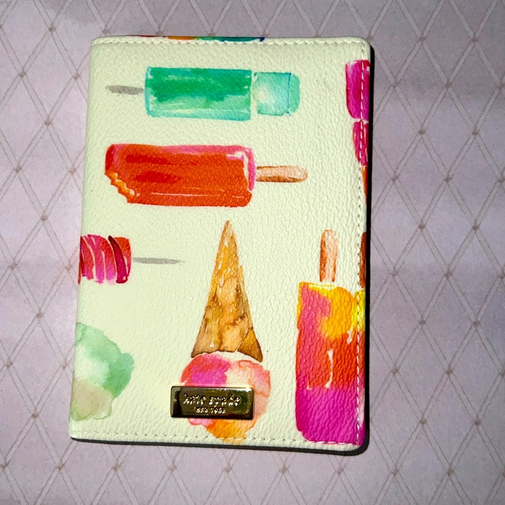 EUC Kate Spade Ice Cream Passport Holder